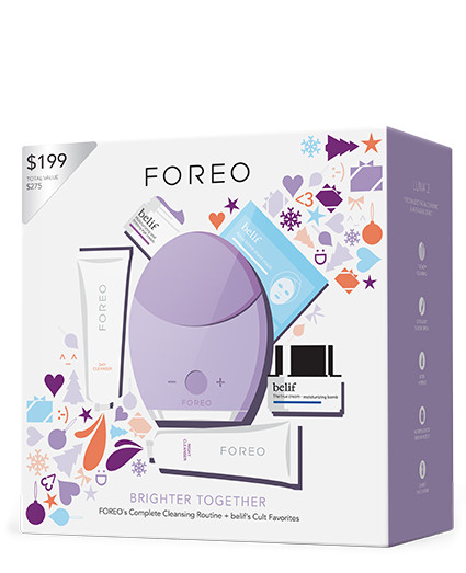 【手快有】3.6折！FOREO LUNA 标准2代*肌用洁面仪+4件护肤产品套装