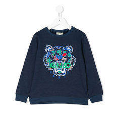 Kenzo Tiger sweatshirt 童款蓝色虎头卫衣