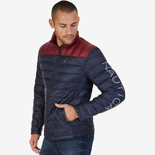 Nautica 诺帝卡 正反两面可穿男士羽绒服