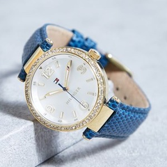 【额外8折】Tommy Hilfiger 汤米·希尔费格 Lynn 系列 1781587 女士镀金水晶时尚手表