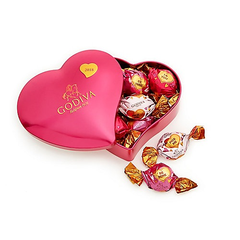 【情人节精选】每一颗都有爱的告白哦！Godiva 歌帝梵 心形铁盒巧克力礼盒 12颗
