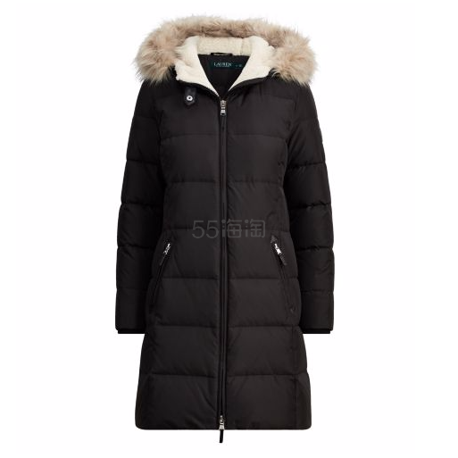 3折！Lauren RALPH LAUREN 拉夫劳伦 Quilted Down  450蓬 女士长款羽绒服 2色选