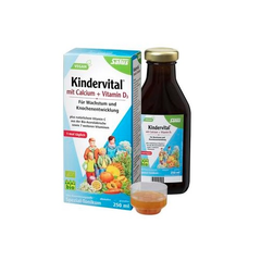 【立减5欧+免邮中国】Salus Kindervital 有机儿童维生素钙+维生素D3果蔬营养液 250ml