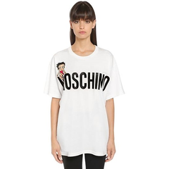 【新款】Moschino 18年新款 Oversized Betty *棉质短袖