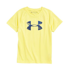 Under Armour Accelerate Big Logo HeatGear® T-Shirt 男童款黄色T恤衫