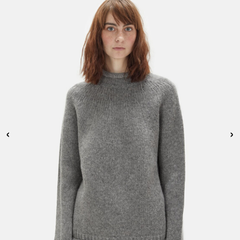 Acne Studios Sabela Wool Mock Neck Sweater 灰色羊毛毛衣