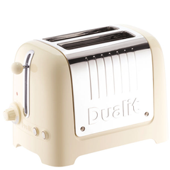 免邮中国！Dualit 2 Slot Lite Toaster 得力智能多士炉 2槽烤面包机 奶白色