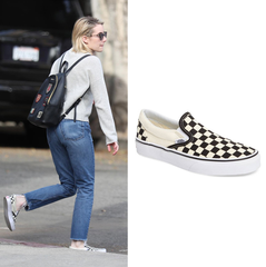 Emma Roberts 同款 Vans Classic Sneaker 经典棋盘格帆布鞋
