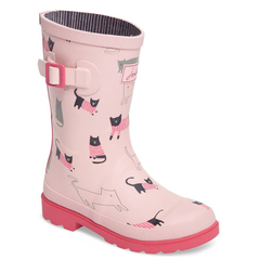 Joules Welly Printed Waterproof Rain Boot 女童款可爱雨靴