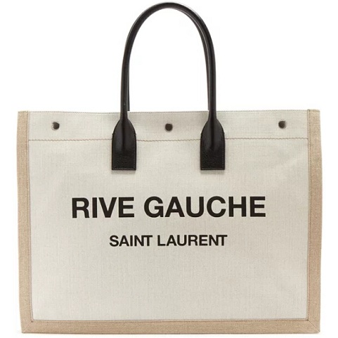 SAINT LAURENT Rive Gauche canvas tote bag 帆布手袋