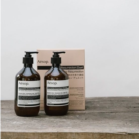 【*后1天】7.8折！Aesop 伊索 赋活芳香洗手液 + 护手霜套装 500ml×2瓶