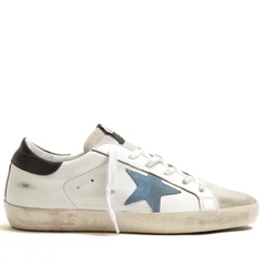 Golden Goose Super Star low-top leather trainers 女款黑尾小脏鞋