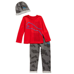 Puma Hat, T-Shirt & Sweatpants Set 童款帽子、T恤和运动裤套装