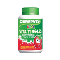 【5折+立减5澳】Cenovis Kids Vita 儿童多种维生素+水果蔬菜咀嚼片 草莓味 60片