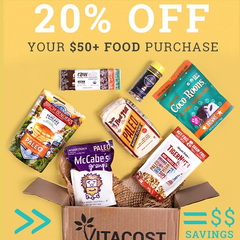 Vitacost：全场食品、婴儿辅食、宠物口粮等