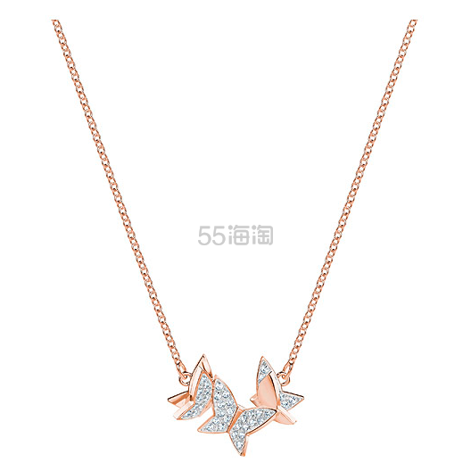 女王节福利！Swarovski 施华洛世奇 LILIA 女士蝴蝶水晶项链 包邮