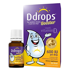 【美亚自营】Ddrops 儿童维生素D3增强滴剂 600 IU 100滴