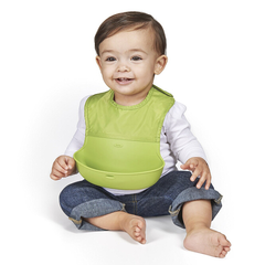 史低价！【美亚自营】OXO 婴儿软硅胶可折叠防水围兜 3色可选
