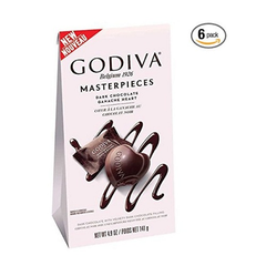 【美亚自营】Godiva 心形黑巧克力 141g*6袋