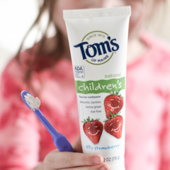 【美亚自营】Tom's of Maine 儿童含氟牙膏 119g*3支装 草莓味