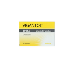 【立减5欧+免邮中国】Vigantol 500I.E 维生素D3 无氟 50粒