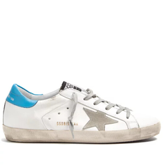 Golden Goose Super Star low-top leather trainers 女款蓝尾小脏鞋