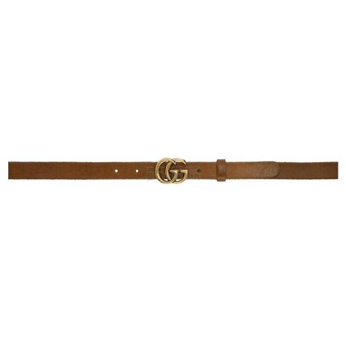 Gucci Brown Thin GG Toscano Belt *棕色细腰带