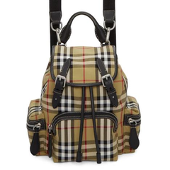 Burberry Yellow Small Heritage Check Backpack 小号经典格纹背包