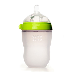 Comotomo 可么多么 婴儿硅胶奶瓶 绿色 250ml 单只装