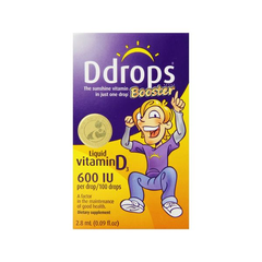 【美亚直邮】Ddrops Booster 加强型维生素D3滴剂 600IU 100滴 2.8ml