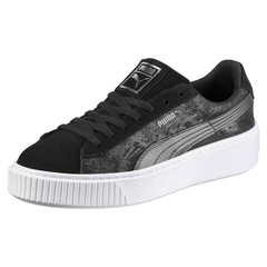 Puma 彪马 Suede Platform Metallic Safari 女士运动鞋