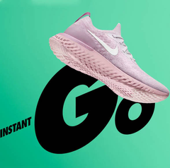 【20号0点开售】让小编的少女心已经控制不住的 Nike 耐克 Epic React Flyknit 粉色女士跑鞋