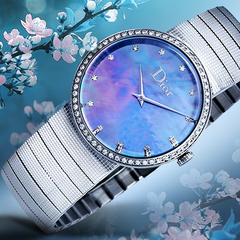 【立减$800】Dior 迪奥 Baby D 系列 CD042111M004 星空镶钻时装腕表