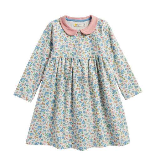MINI BODEN Pretty Peter Pan Collar Jersey Dress 彼得潘领印花连衣裙