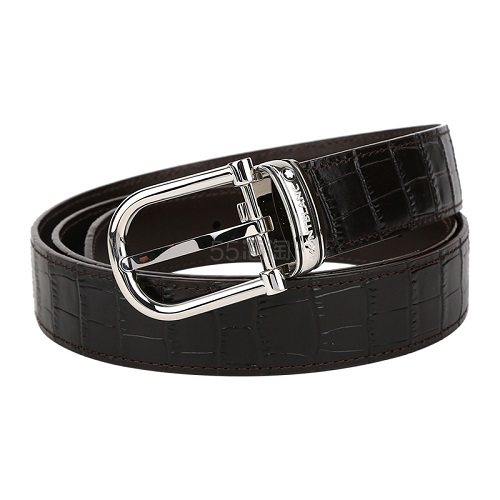 Montblanc 万宝龙 经典马蹄扣棕色腰带114391 棕色