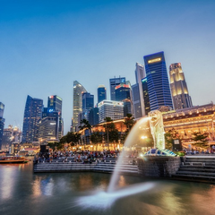 携程国际：精选 中国香港往返新加坡航班、新加坡酒店