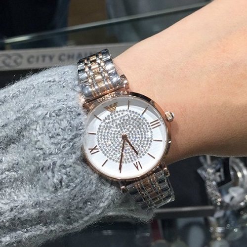 补货到！【下单立减￥200】Armani 阿玛尼 石英女士手表 AR1926 满天星