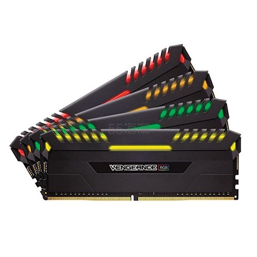 【中亚Prime会员】Corsair 海盗船 Vengeance 复仇者 RGB 32GB (4x8GB) DDR4 3333MHz 内存条套装