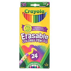 【美亚自营】Crayola 绘儿乐 彩色可擦拭蜡笔套装 24支装
