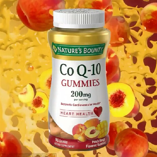 【5瓶0税免邮】Nature's Bounty 自然之宝 辅酶Q10软糖 200mg*60粒 桃子芒果味