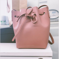 【5姐同款】Mansur G*riel Pink Mini Mini Bucket Bag 粉色水桶包