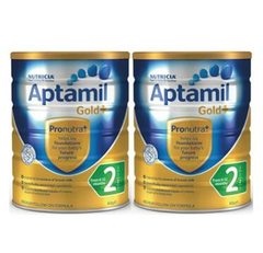 【一件包邮】Aptamil 爱他美 金装2段婴幼儿奶粉 900g*2罐
