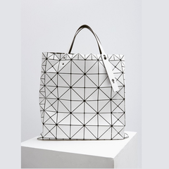 ISSEY MIYAKE BAO BAO 三宅一生 Large Scale Mixed Tile Tote 大号白色 几何拼接包包