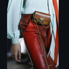 走秀款~Givenchy NANO GV3 LEATHER & SUEDE SHOULDER BAG 焦糖色小小号麂皮肩背包