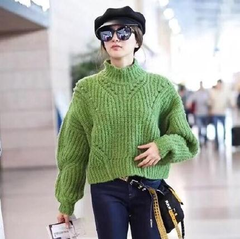 江疏影同款 ISABEL MARANT Farren Wool Sweater 绿色羊毛毛衣