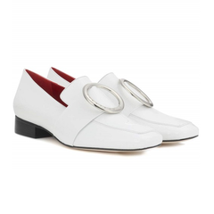 DORATEYMUR Harput patent leather loafers 白色 圆环 女鞋