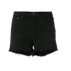 LV 旗下商务休闲高端品牌 DONDUP BANGA SHORTS 女士 黑色 牛仔短裤