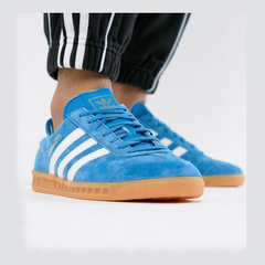 adidas Originals Hamburg 阿迪达斯 蓝色 丝绒 运动鞋