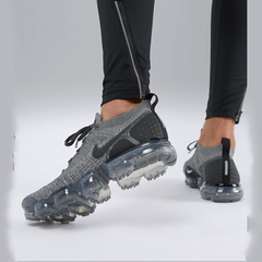 大码福利！存货不多~Nike Running air Vapormax Flyknit 2 trainers 耐克 女士 灰色 运动鞋