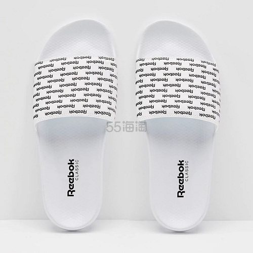 清凉酷炫！Reebok 锐步 Classic Slides 夏日经典白色运动拖鞋